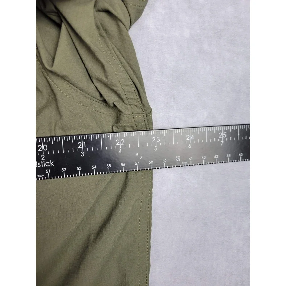 The North Face Mens XL‎ TALL Short Sleeve Button Up Shirt Khaki Outdoor